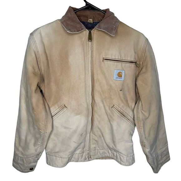 Vintage Carhartt Detroit Jacket Sun Faded Womens Small - Picture 1 of 9